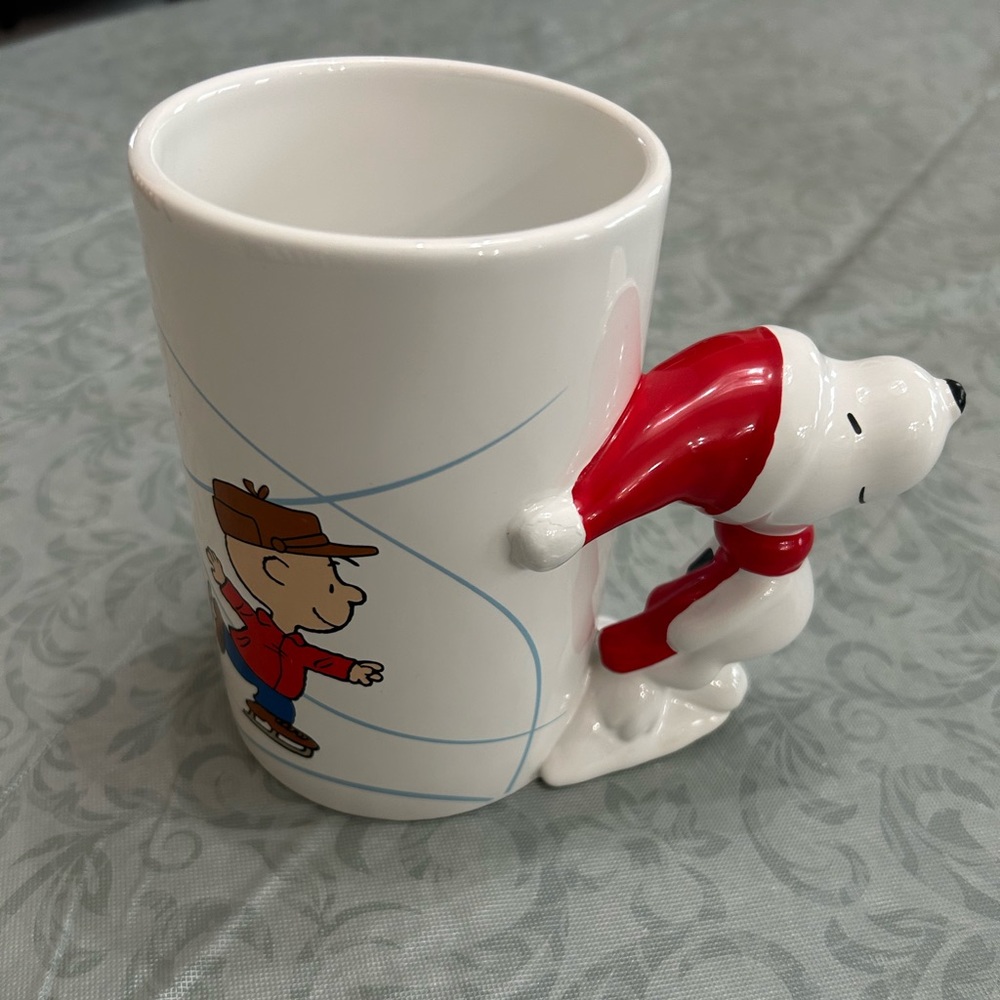 Peanuts 50 Years A Charlie Brown Christmas Snoopy Handle large mug
